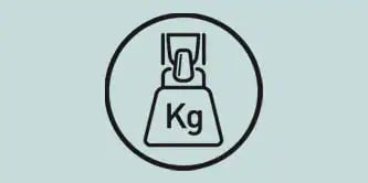 Command™ ürününün kuvvetli tutuş şeklini gösterecek şekilde bir ağırlık gösteren simge.
