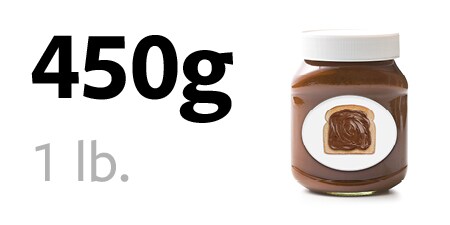 450 gram çikolata kreması kavanozu
