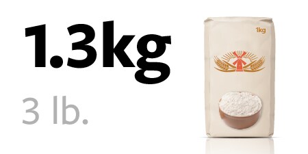 1,3 kilo un paketi
